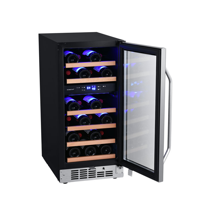 EdgeStar 15'' 26 Bottle Dual Zone BuiltIn Wine Refrigerator & Reviews